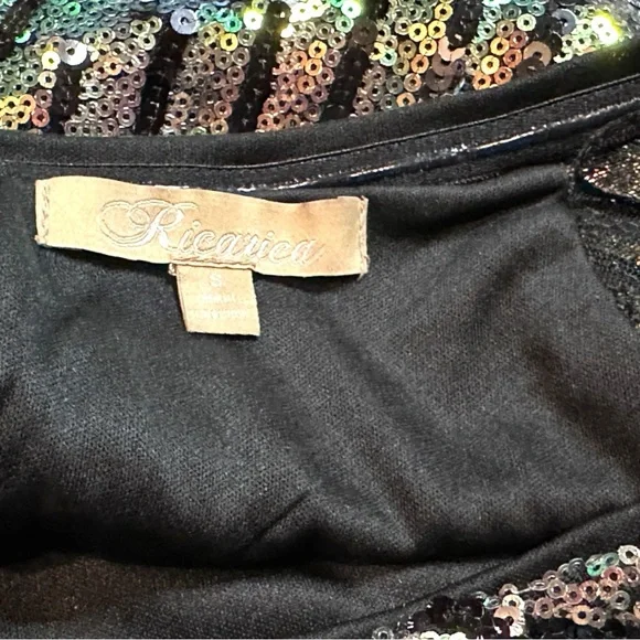 πHPπ EUC (worn once) Ricarica Sequin Off The Shoulder Midi Dress. π Size Small - Picture 10 of 13